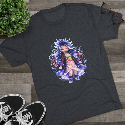 Anime Demon Girl T-Shirt — Cute Chibi Nezuko-Inspired Design