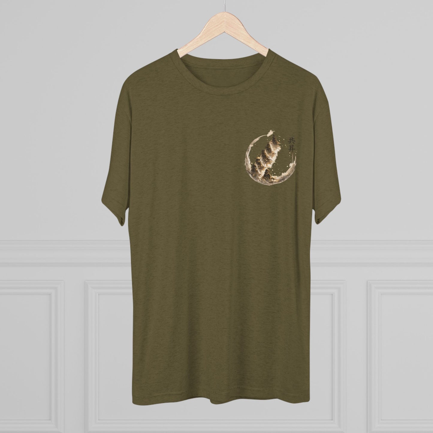 T-Shirt — Minimal Japanese Sumi-e Foxes Graphic Tee
