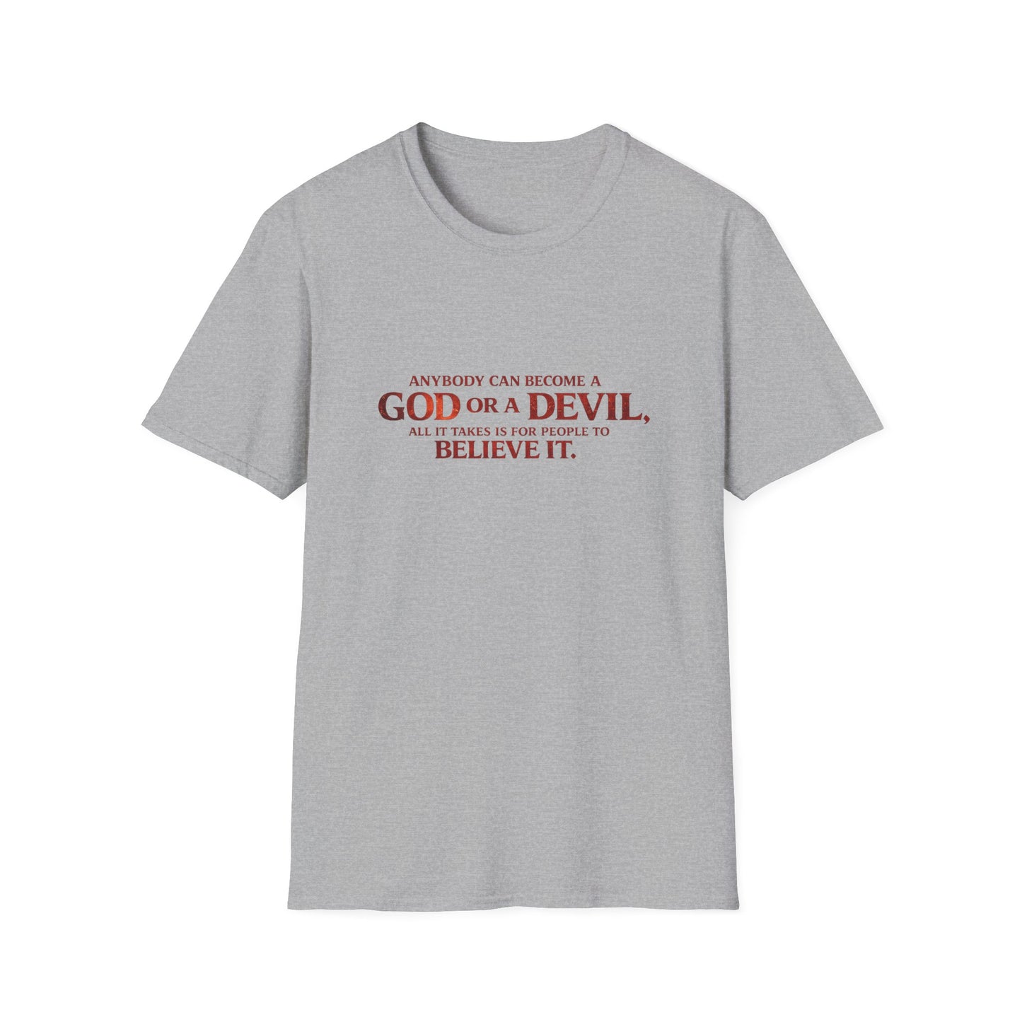 Samurai vs Titan Graphic T-Shirt — "Anybody Can Become a God or a Devil"