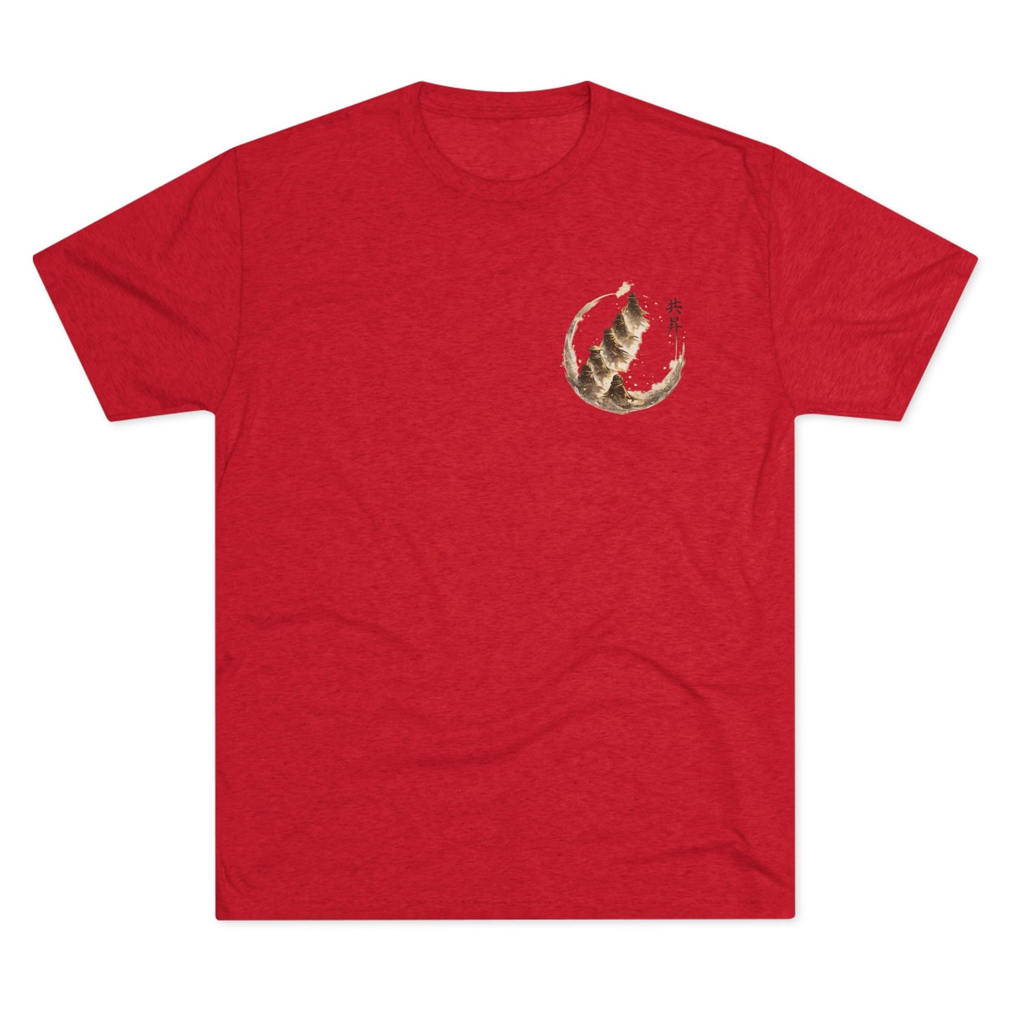 T-Shirt — Minimal Japanese Sumi-e Foxes Graphic Tee