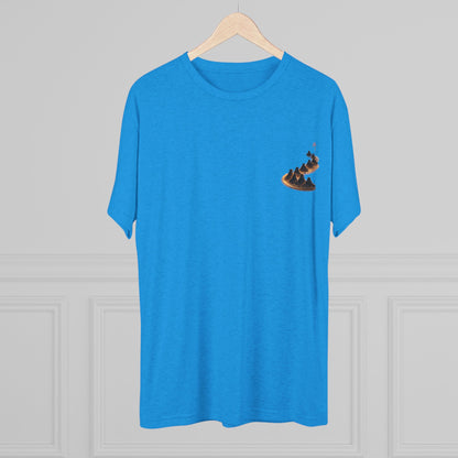 Ember Trail T‑Shirt — Fiery Mountain Silhouette Back Print