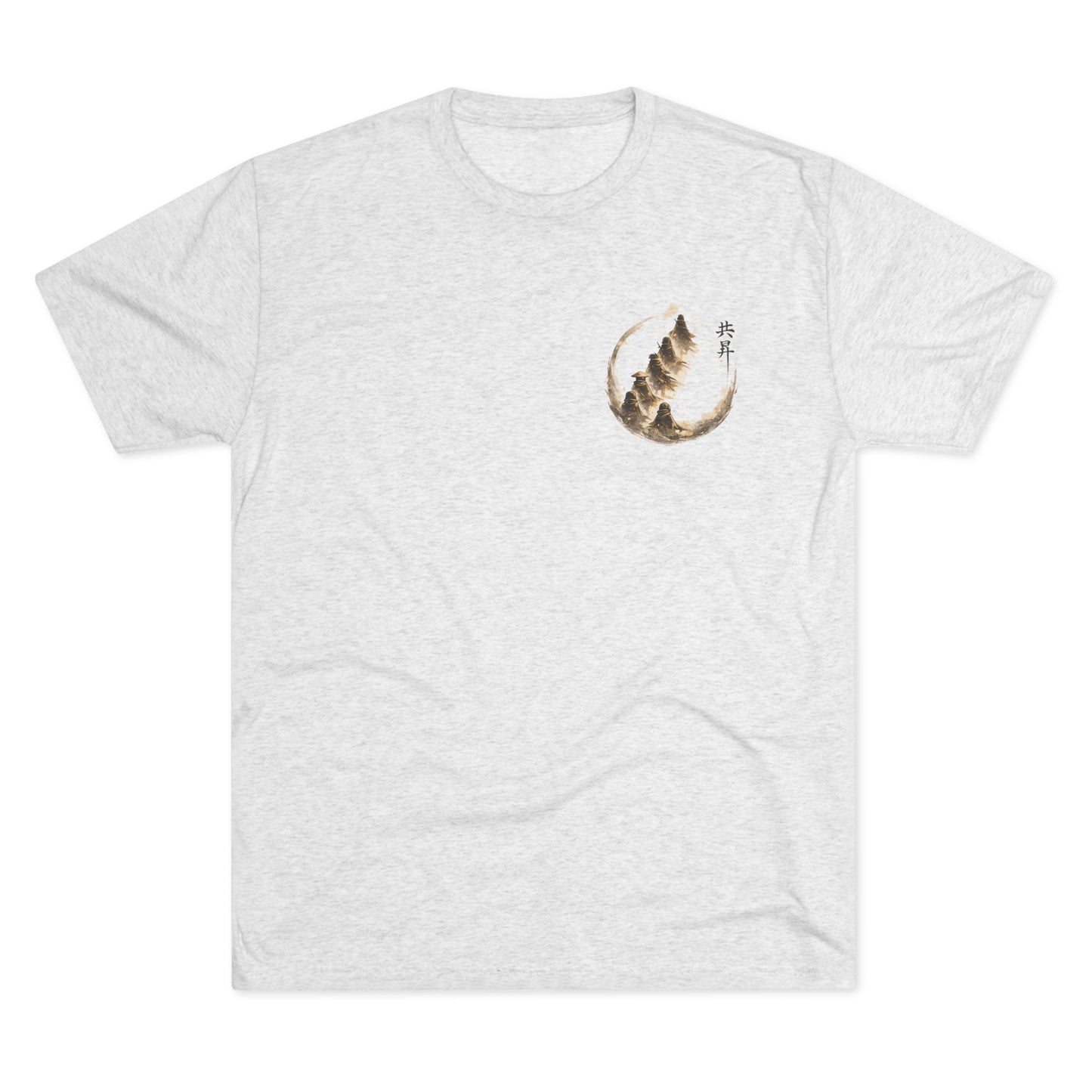 T-Shirt — Minimal Japanese Sumi-e Foxes Graphic Tee