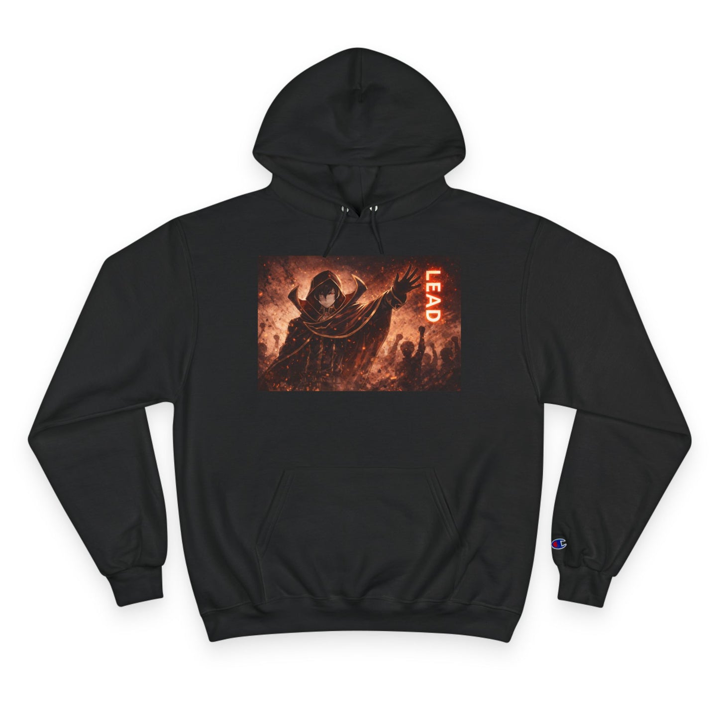 Grim Reaper Lead Hoodie | Dark Gothic Illustration, Warrior Cloak