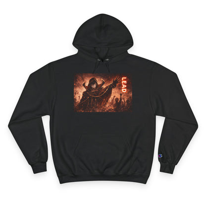 Grim Reaper Lead Hoodie | Dark Gothic Illustration, Warrior Cloak