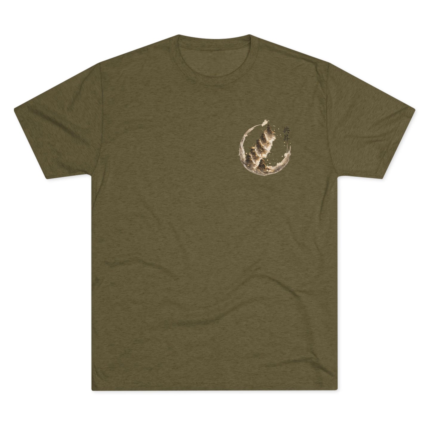 T-Shirt — Minimal Japanese Sumi-e Foxes Graphic Tee