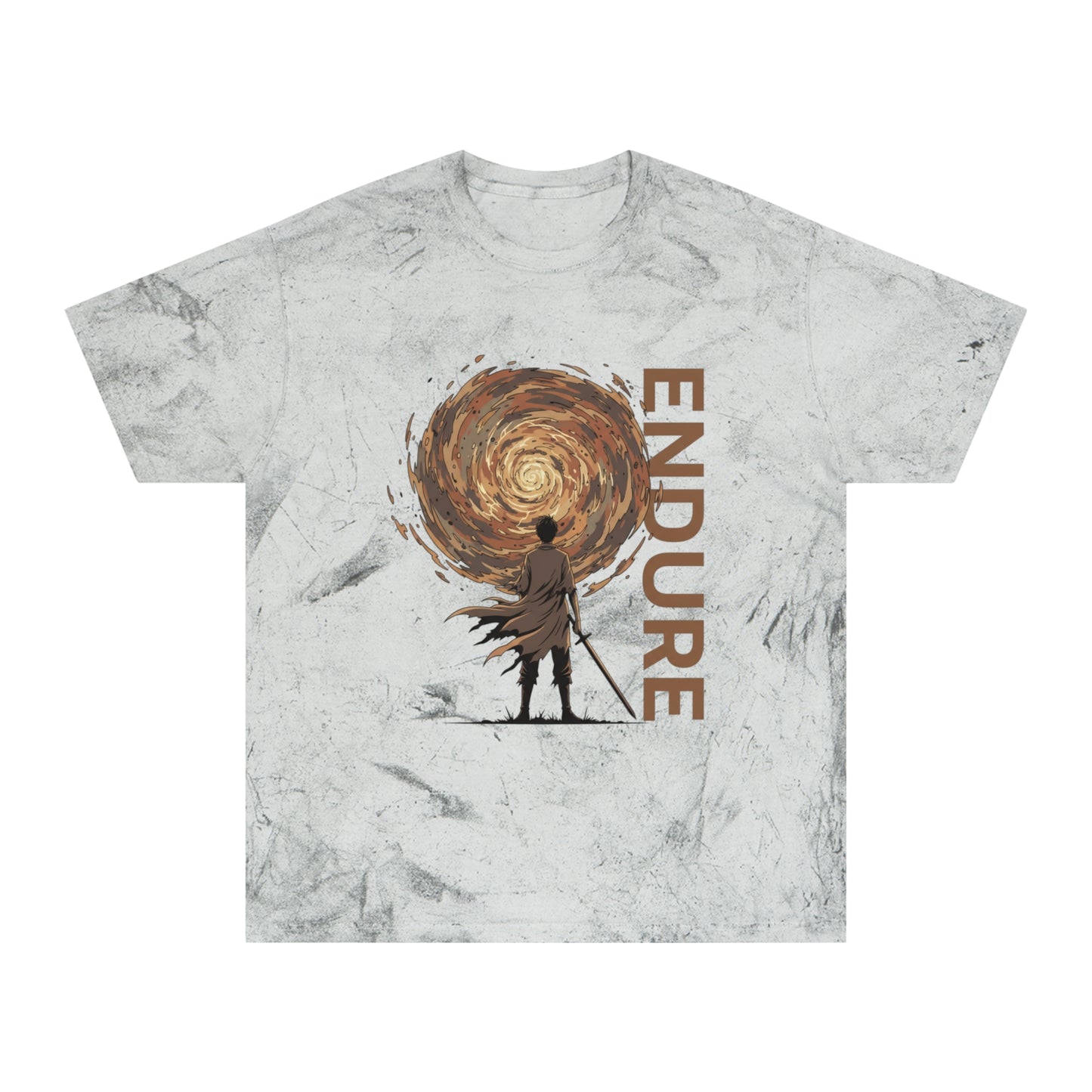 Endure Minimalist Anime-Inspired Artwork - Modern Silhouette Graphic Design