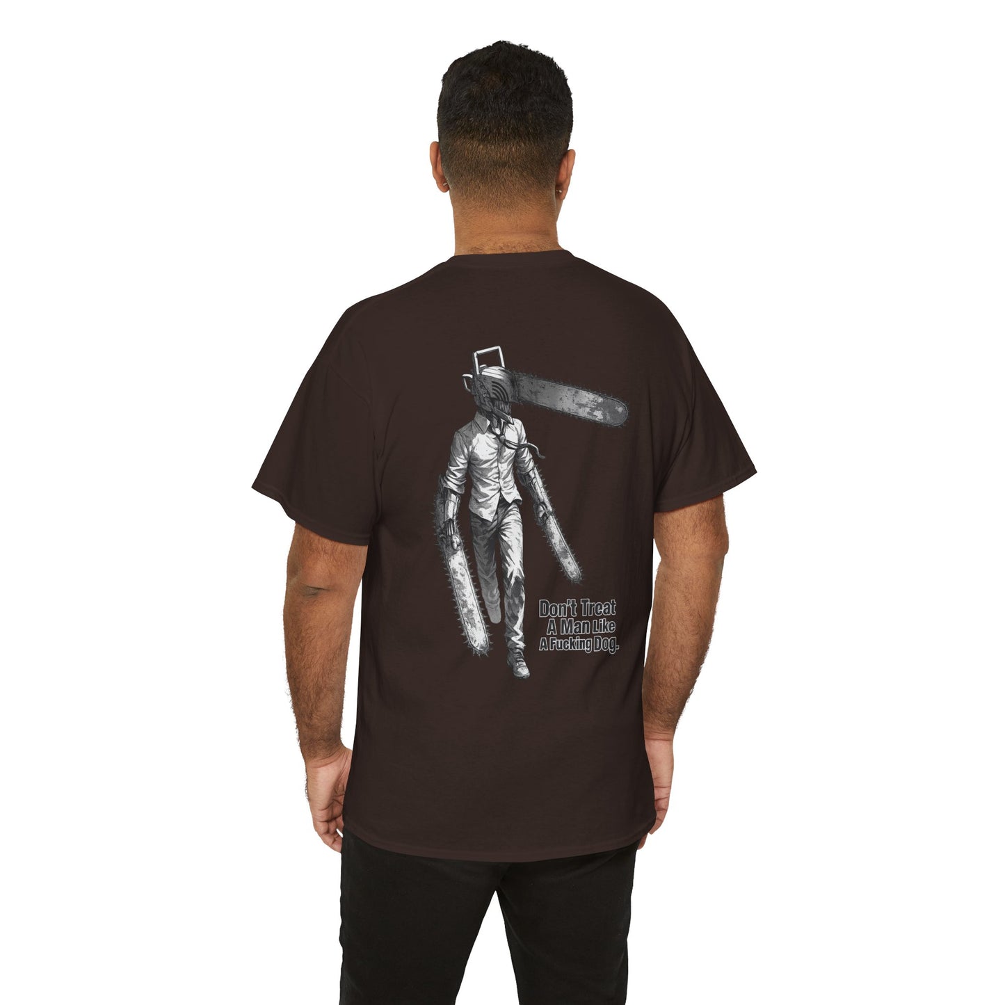 Devil Engine Graphic Tee — “Don’t Treat A Man Like A Fucking Dog” Manga Shirt
