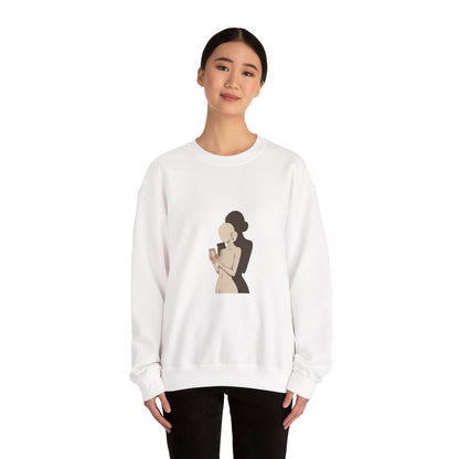 Morning Ritual Illustration Sweatshirt | cozy cafe, breakfast art