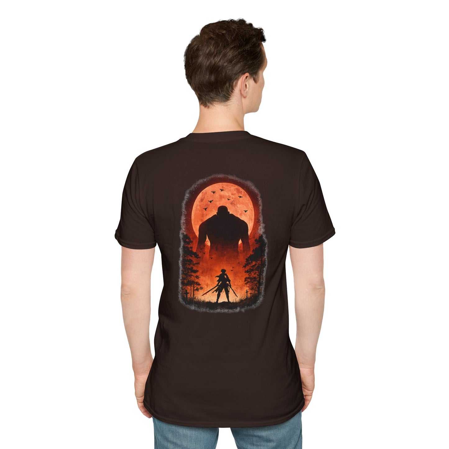 Samurai vs Titan Graphic T-Shirt — "Anybody Can Become a God or a Devil"