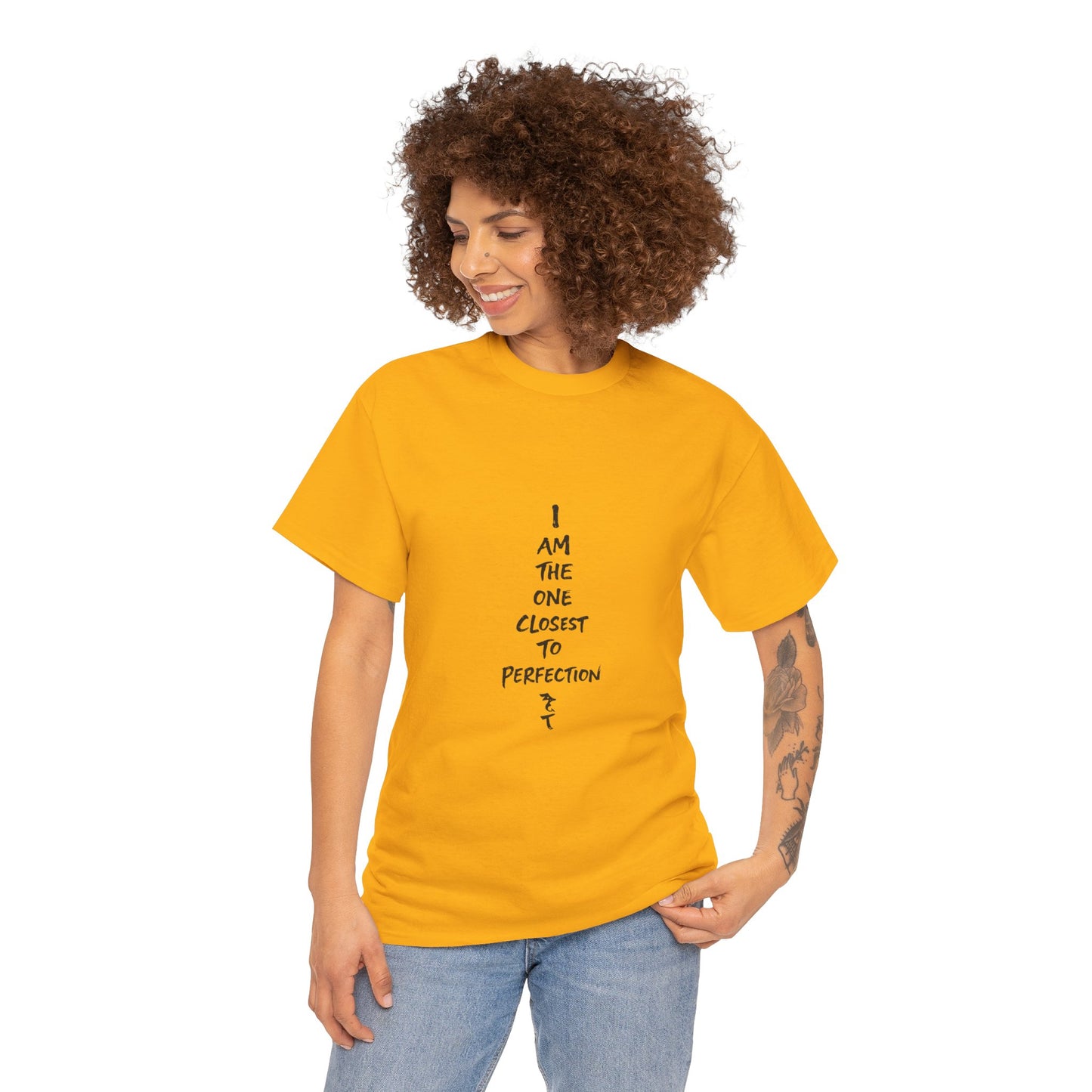 Graphic Anime T-Shirt — 'I Am The One Closest to Perfection' Graphic Tee