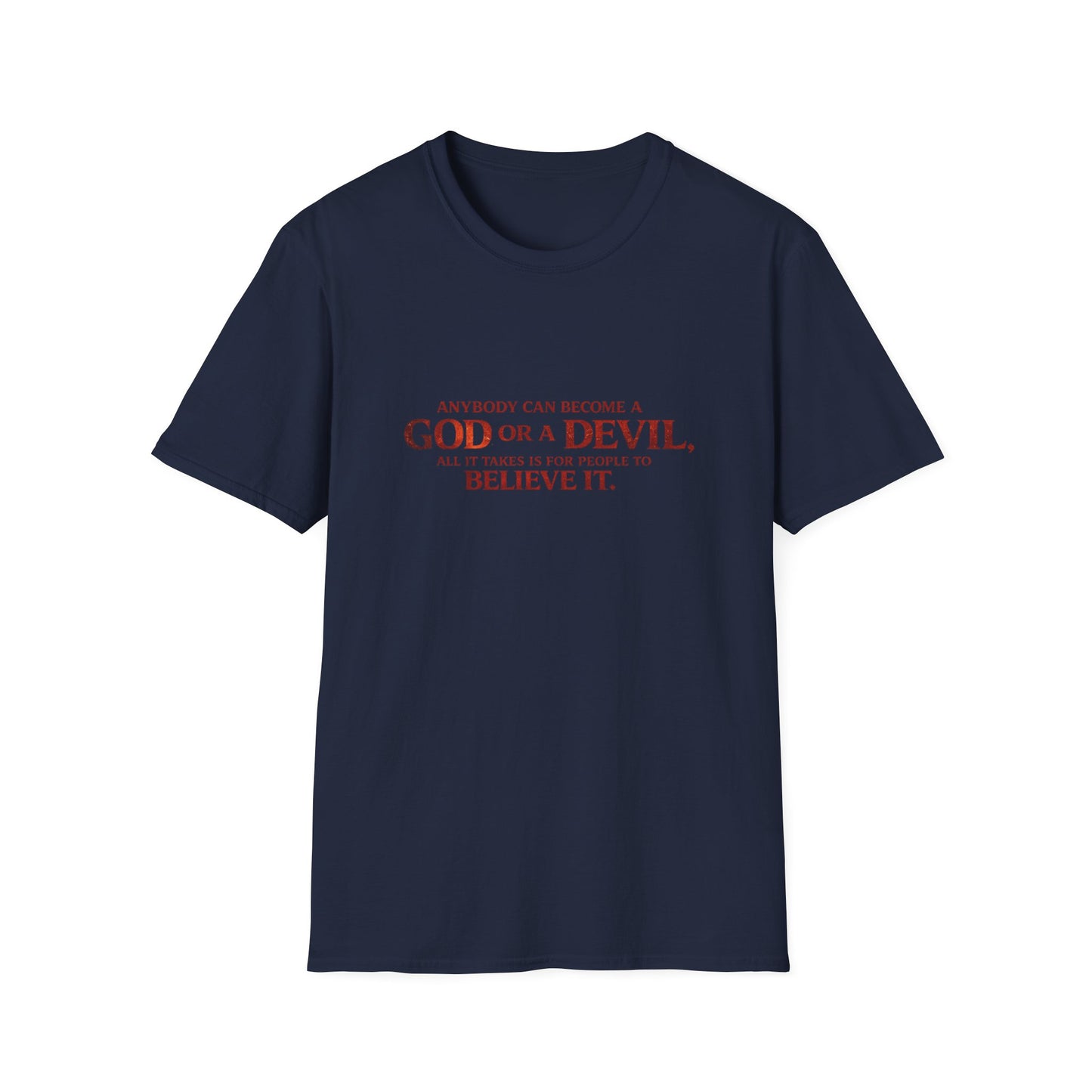 Samurai vs Titan Graphic T-Shirt — "Anybody Can Become a God or a Devil"