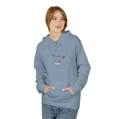 Horror Cat Hoodie — Japanese Kanji Dark Forest Graphic Pullover
