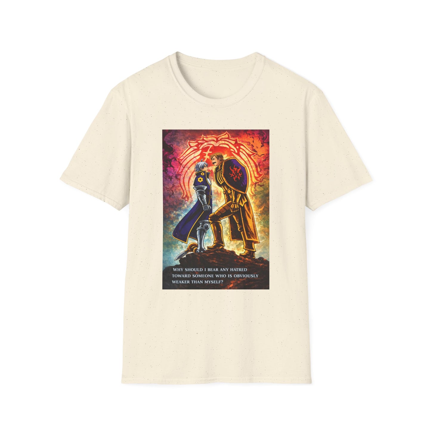 Strength Without Hatred Tee — Anime Warrior Lion Graphic T-Shirt