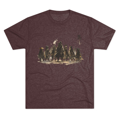 Samurai Squad Graphic Tee — Japanese Warrior Silhouette T-Shirt