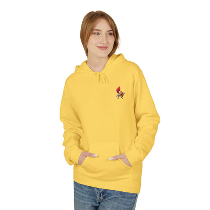 Hero Emblem Hoodie — Chibi Hero Mid-Punch Minimalist Anime Design