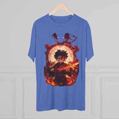 Anime Fire Sword Graphic Tee