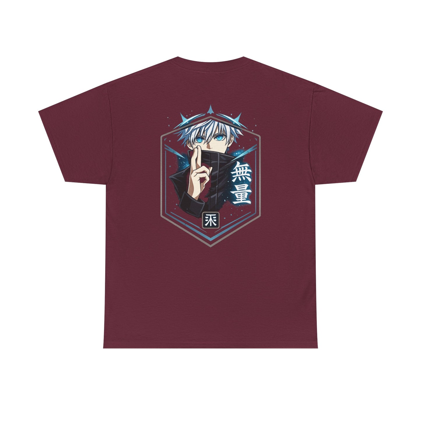 T-Shirt — Anime Mystic Boy Graphic Tee (Back Print, Japanese Text)
