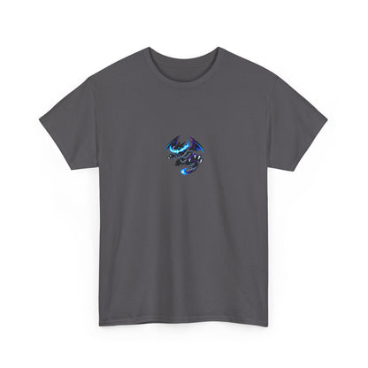 Dragon Graphic Tee — Blue Flame Kaiju Back Print T-Shirt