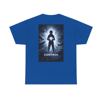 Control Anime Back Print T-Shirt | Dark Anime Aesthetic Tee | Original Anime Streetwear Shirt