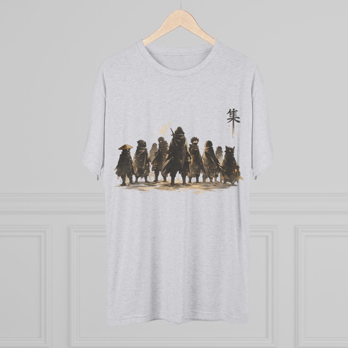 Samurai Squad Graphic Tee — Japanese Warrior Silhouette T-Shirt