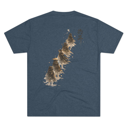 T-Shirt — Minimal Japanese Sumi-e Foxes Graphic Tee
