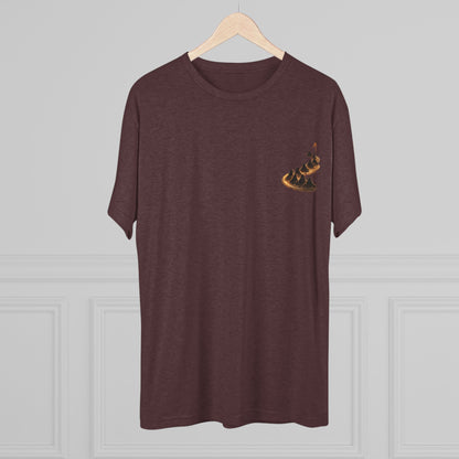 Ember Trail T‑Shirt — Fiery Mountain Silhouette Back Print