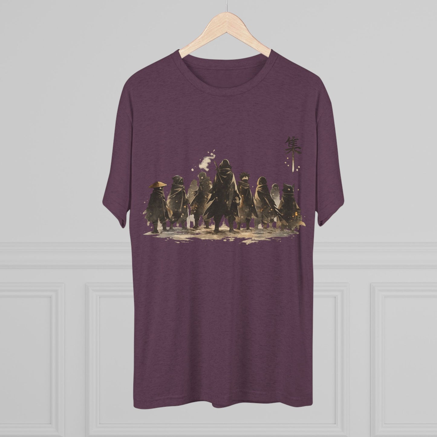 Samurai Squad Graphic Tee — Japanese Warrior Silhouette T-Shirt