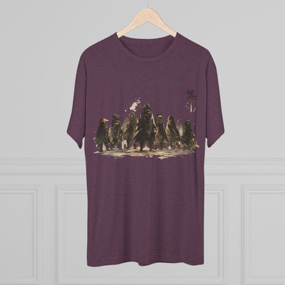 Samurai Squad Graphic Tee — Japanese Warrior Silhouette T-Shirt