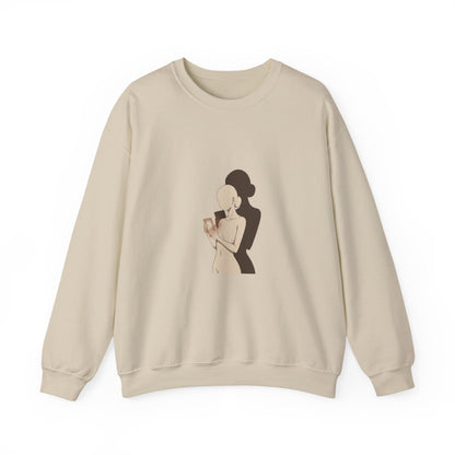 Morning Ritual Illustration Sweatshirt | cozy cafe, breakfast art