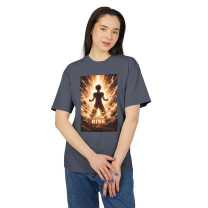 Rise silhouette, T-Shirt | Fiery energy graphic tee