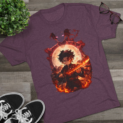 Anime Fire Sword Graphic Tee