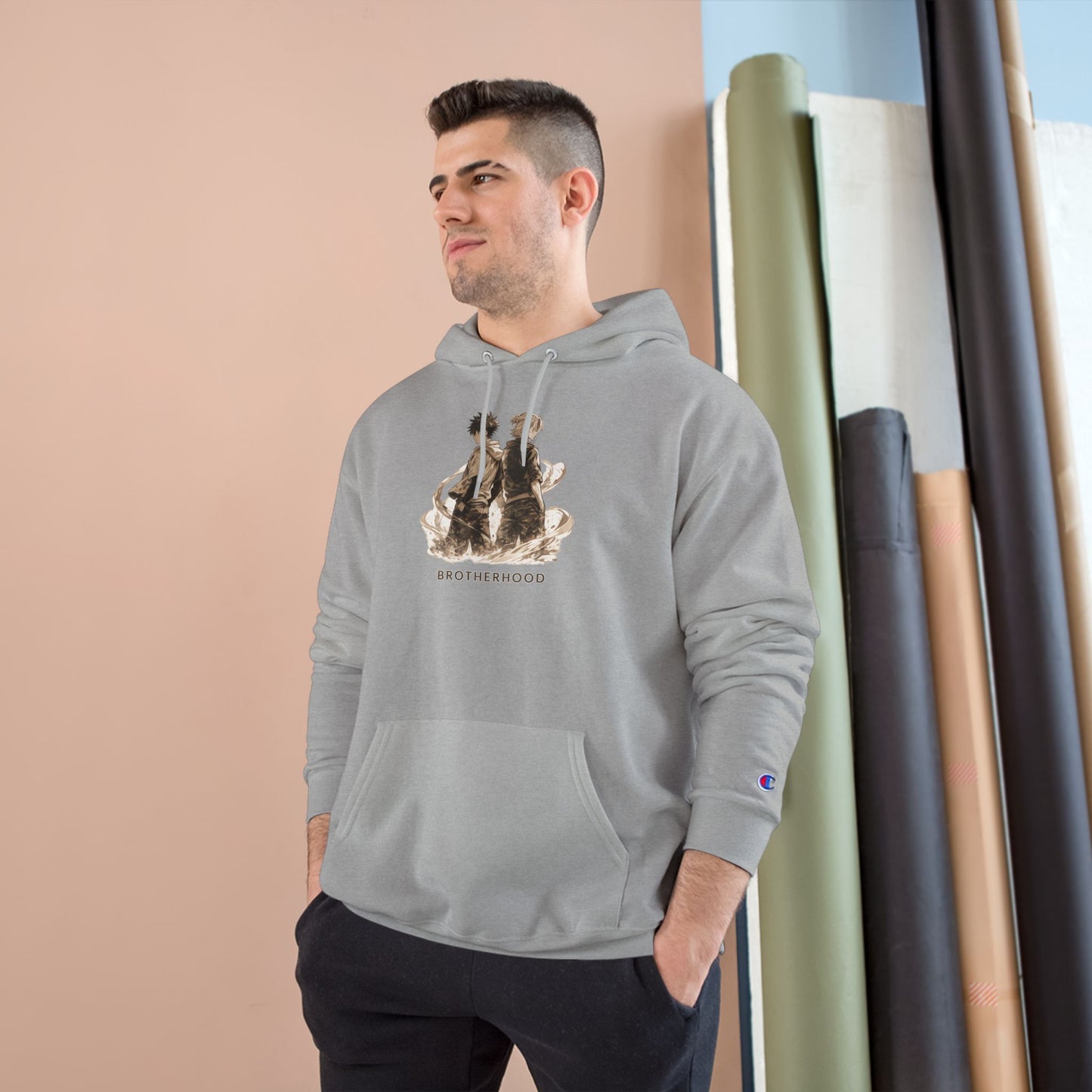 Brotherhood Bears Hoodie | Vintage Teddy Bear Illustration, Retro Sibling Design