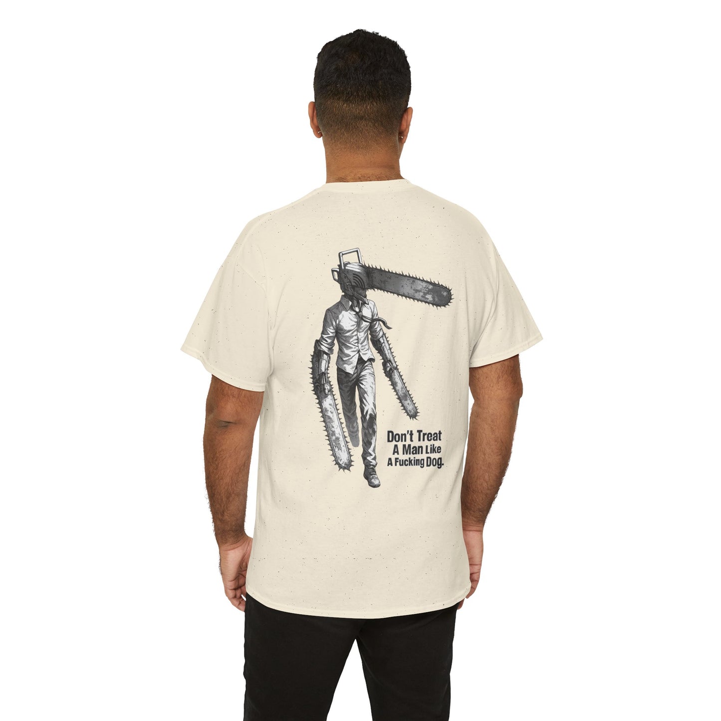 Devil Engine Graphic Tee — “Don’t Treat A Man Like A Fucking Dog” Manga Shirt