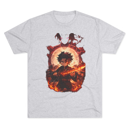 Anime Fire Sword Graphic Tee