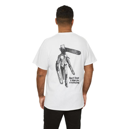 Devil Engine Graphic Tee — “Don’t Treat A Man Like A Fucking Dog” Manga Shirt