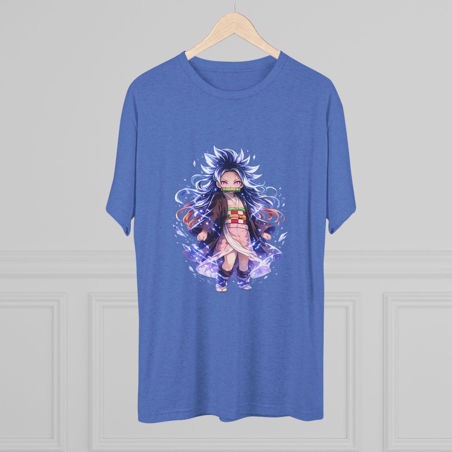Anime Demon Girl T-Shirt — Cute Chibi Nezuko-Inspired Design