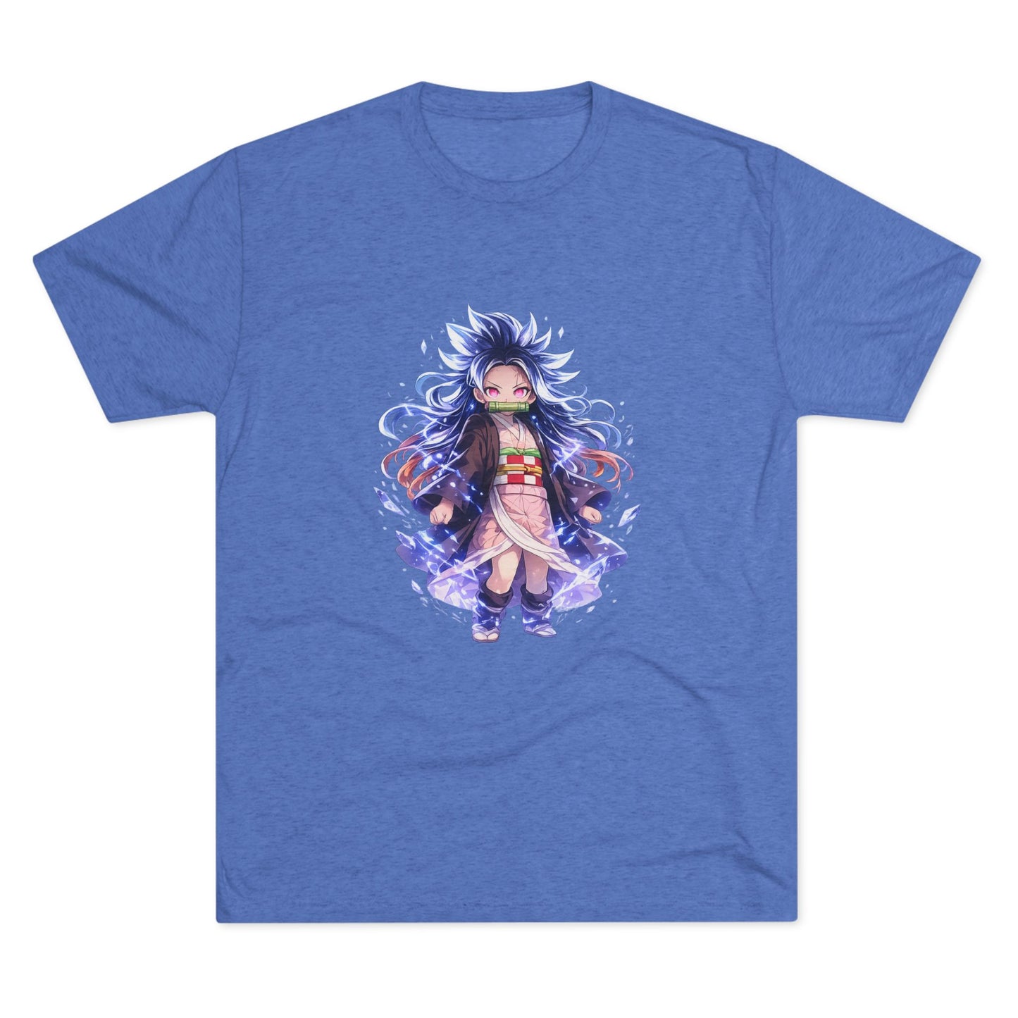 Anime Demon Girl T-Shirt — Cute Chibi Nezuko-Inspired Design