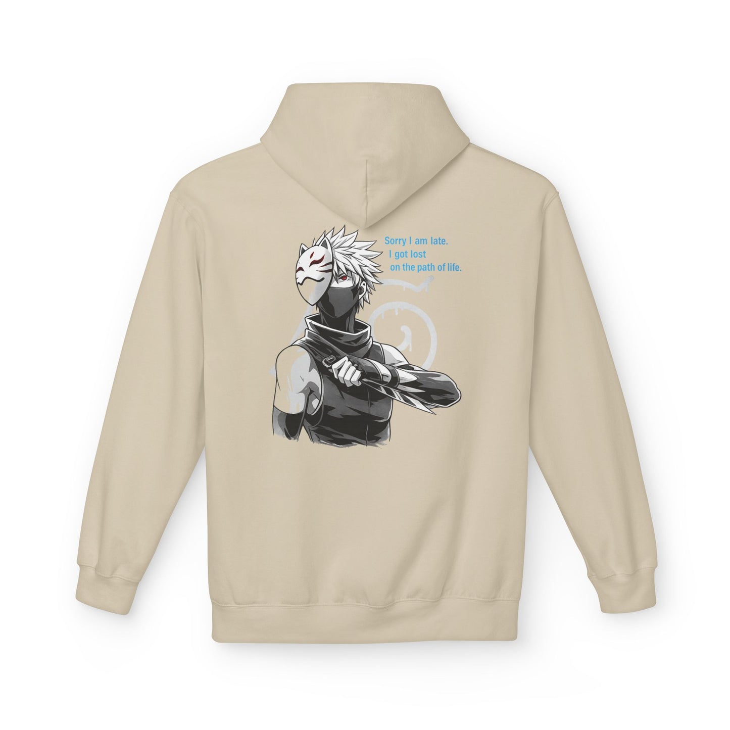 Anime Masked Shinobi Hoodie — 'Every sin tells part of the path' Graphic Pullover