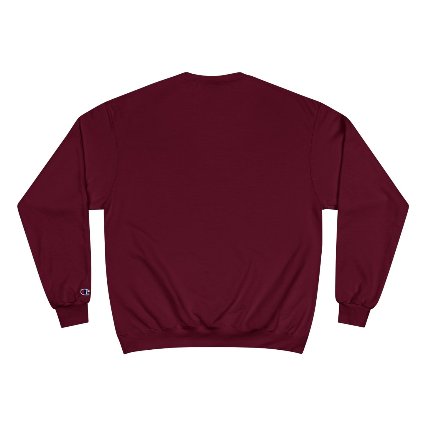Fiery Hero Silhouette ENOUGH Champion Sweatshirt | Flames Graphic Crewneck