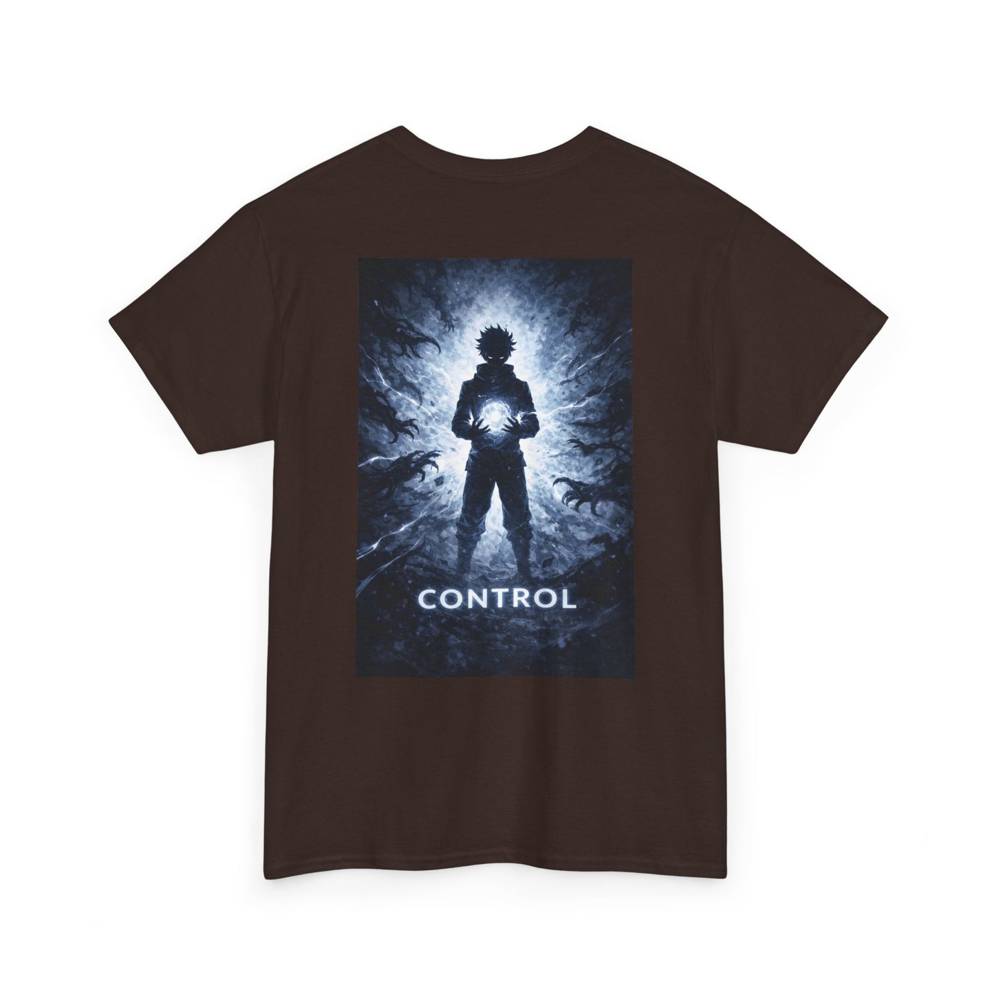 Control Anime Back Print T-Shirt | Dark Anime Aesthetic Tee | Original Anime Streetwear Shirt