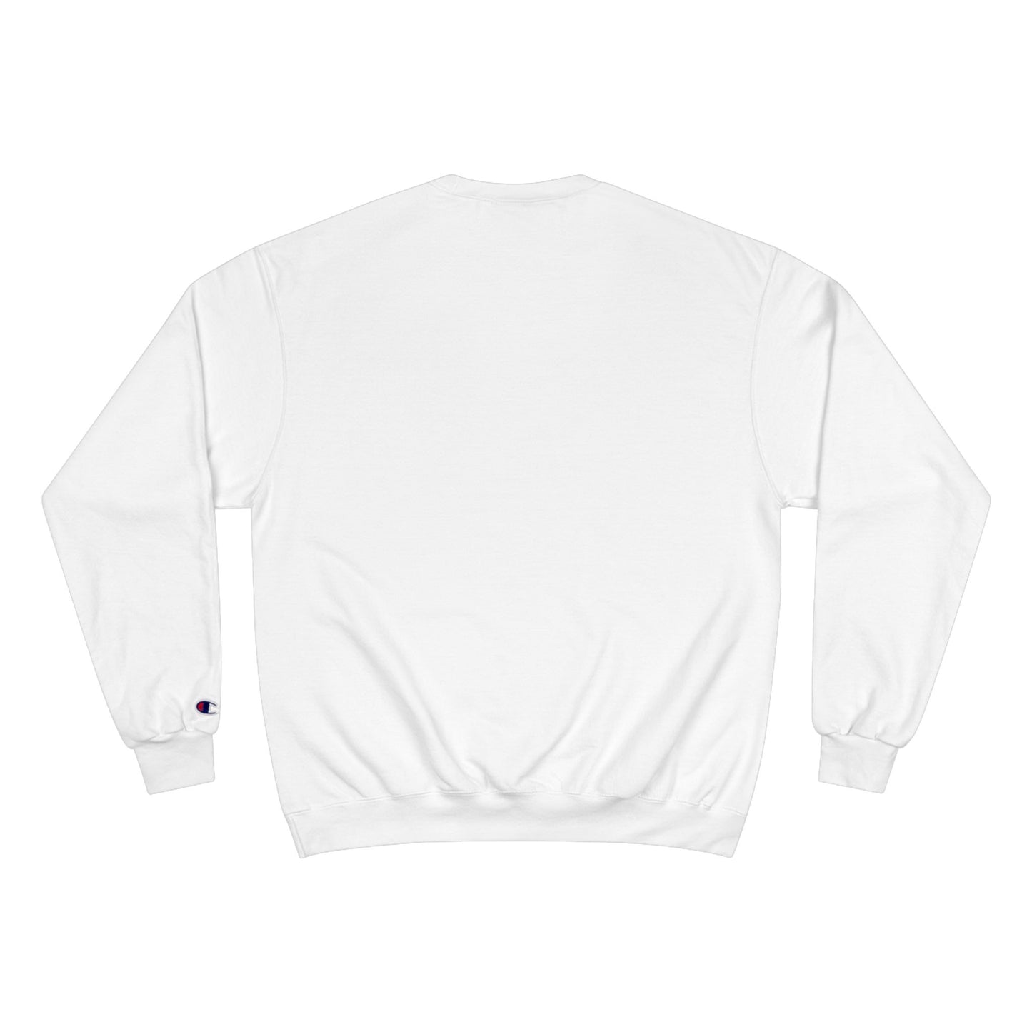 Fiery Hero Silhouette ENOUGH Champion Sweatshirt | Flames Graphic Crewneck