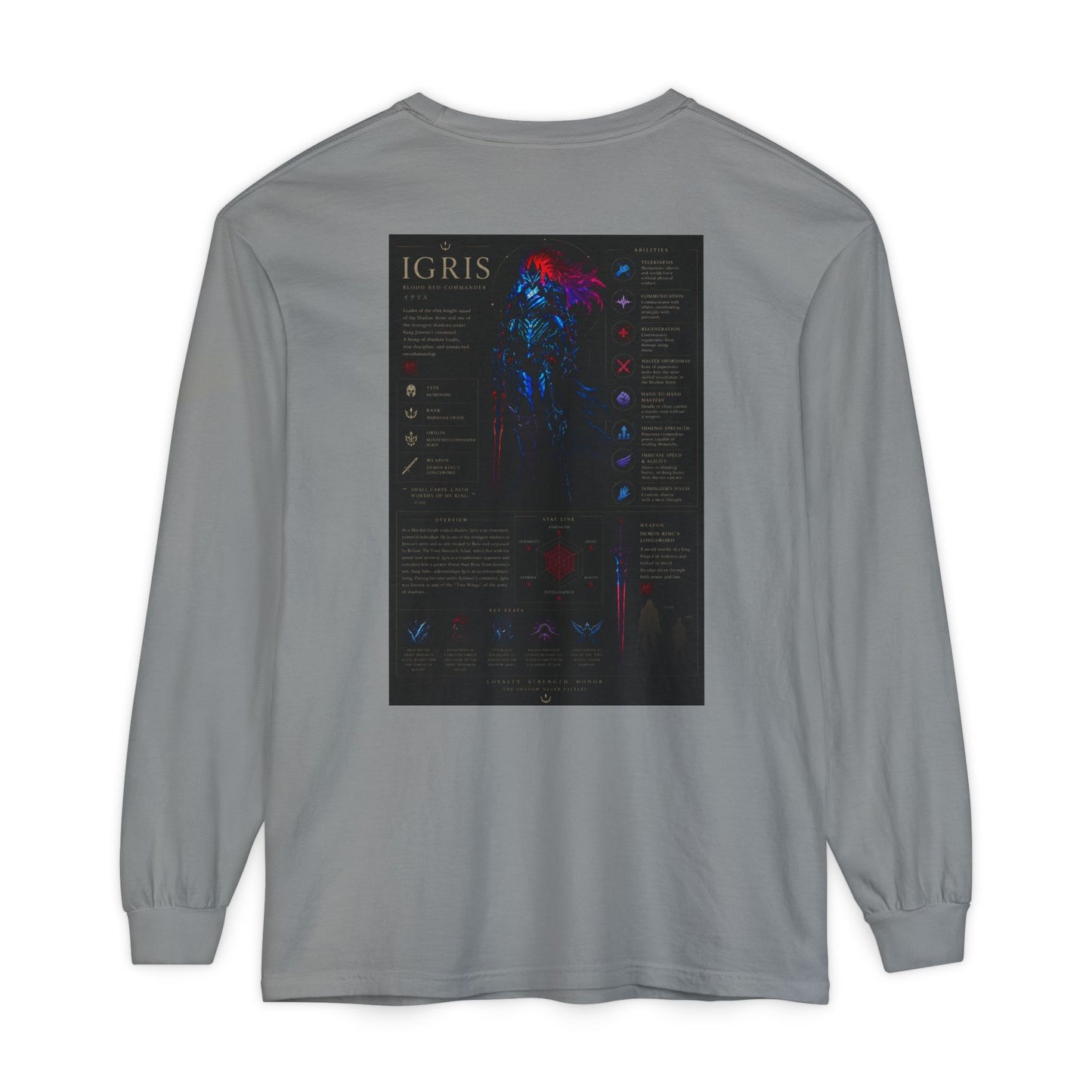 Igris Stats Long Sleeve Shirt