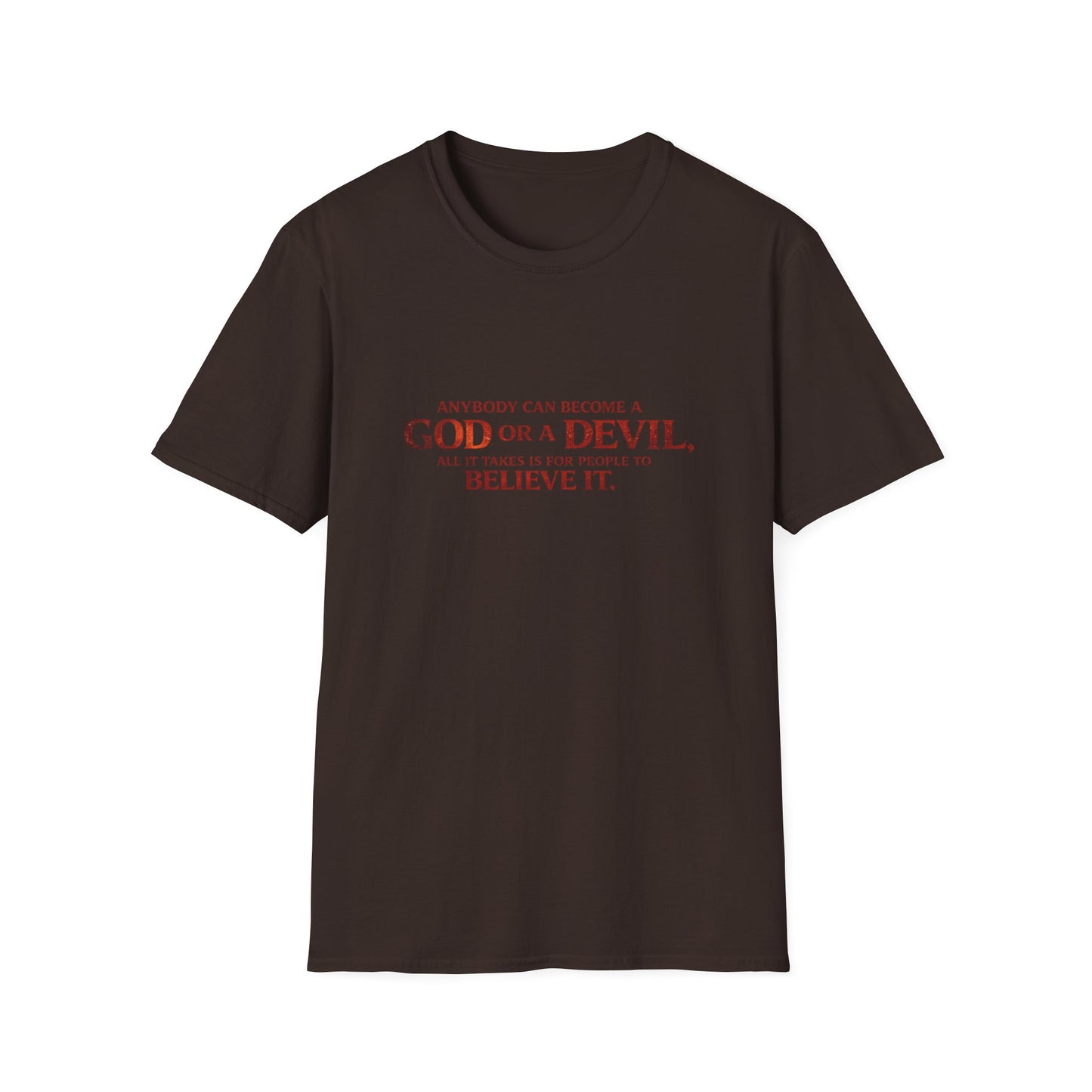 Samurai vs Titan Graphic T-Shirt — "Anybody Can Become a God or a Devil"