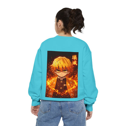 Demon Agatsuma Flame Graphic Sweatshirt Slayer