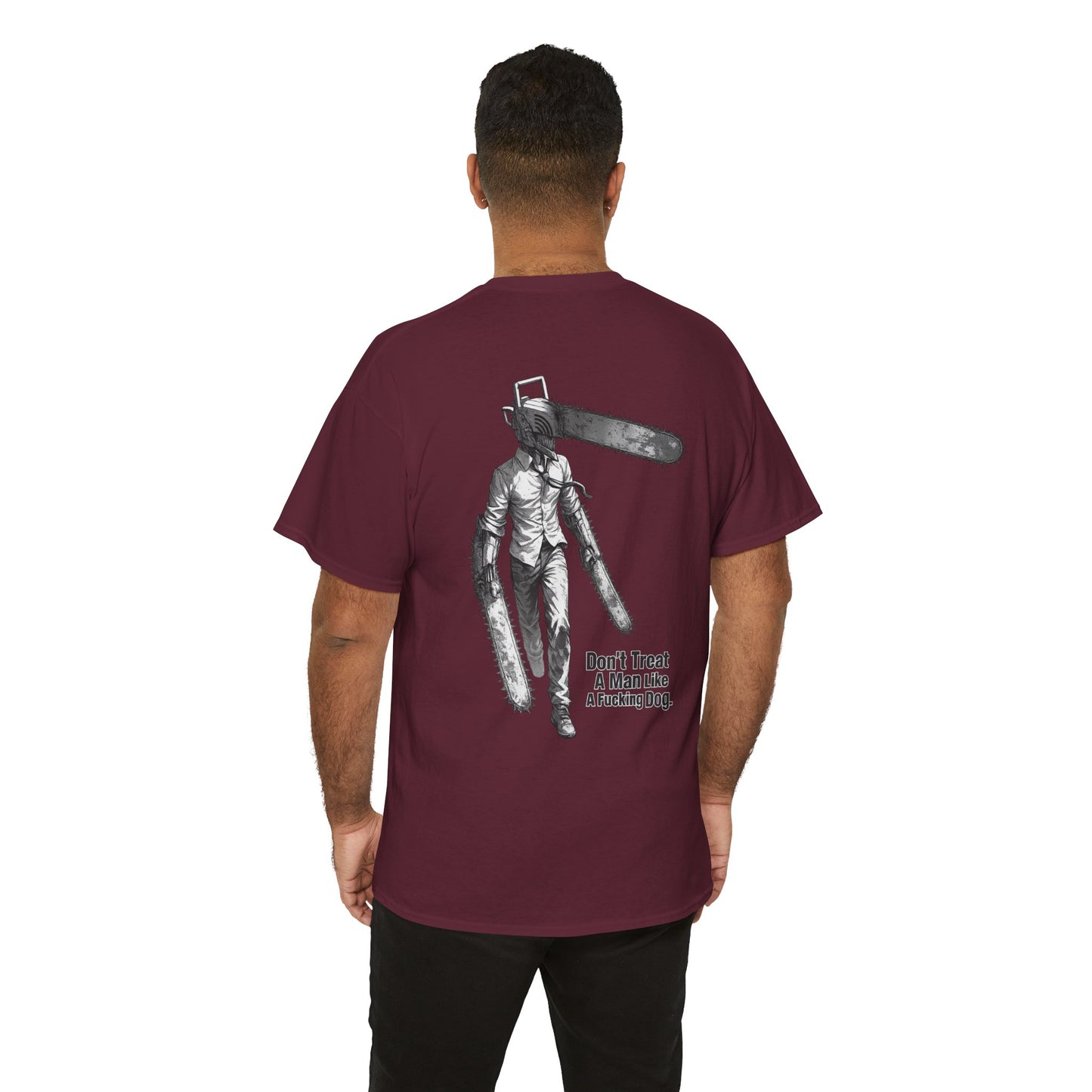 Devil Engine Graphic Tee — “Don’t Treat A Man Like A Fucking Dog” Manga Shirt