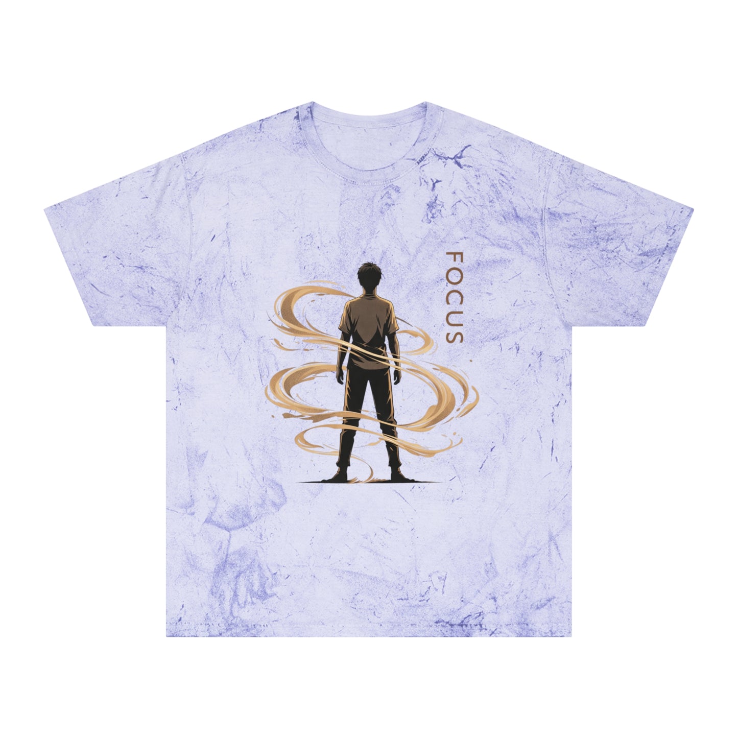 Focus silhouette tee | T-Shirt | Inspirational, silhouette with swirling energy