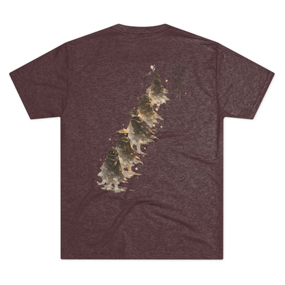 T-Shirt — Minimal Japanese Sumi-e Foxes Graphic Tee