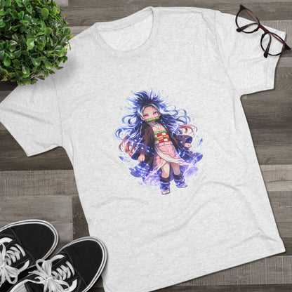Anime Demon Girl T-Shirt — Cute Chibi Nezuko-Inspired Design