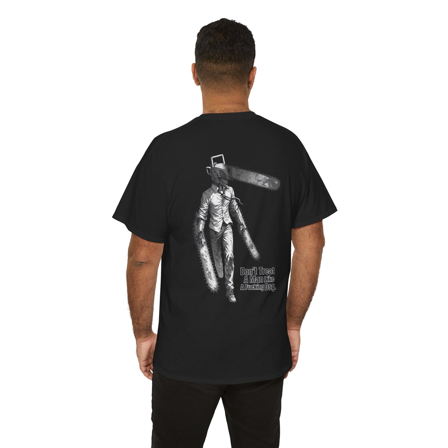 Devil Engine Graphic Tee — “Don’t Treat A Man Like A Fucking Dog” Manga Shirt