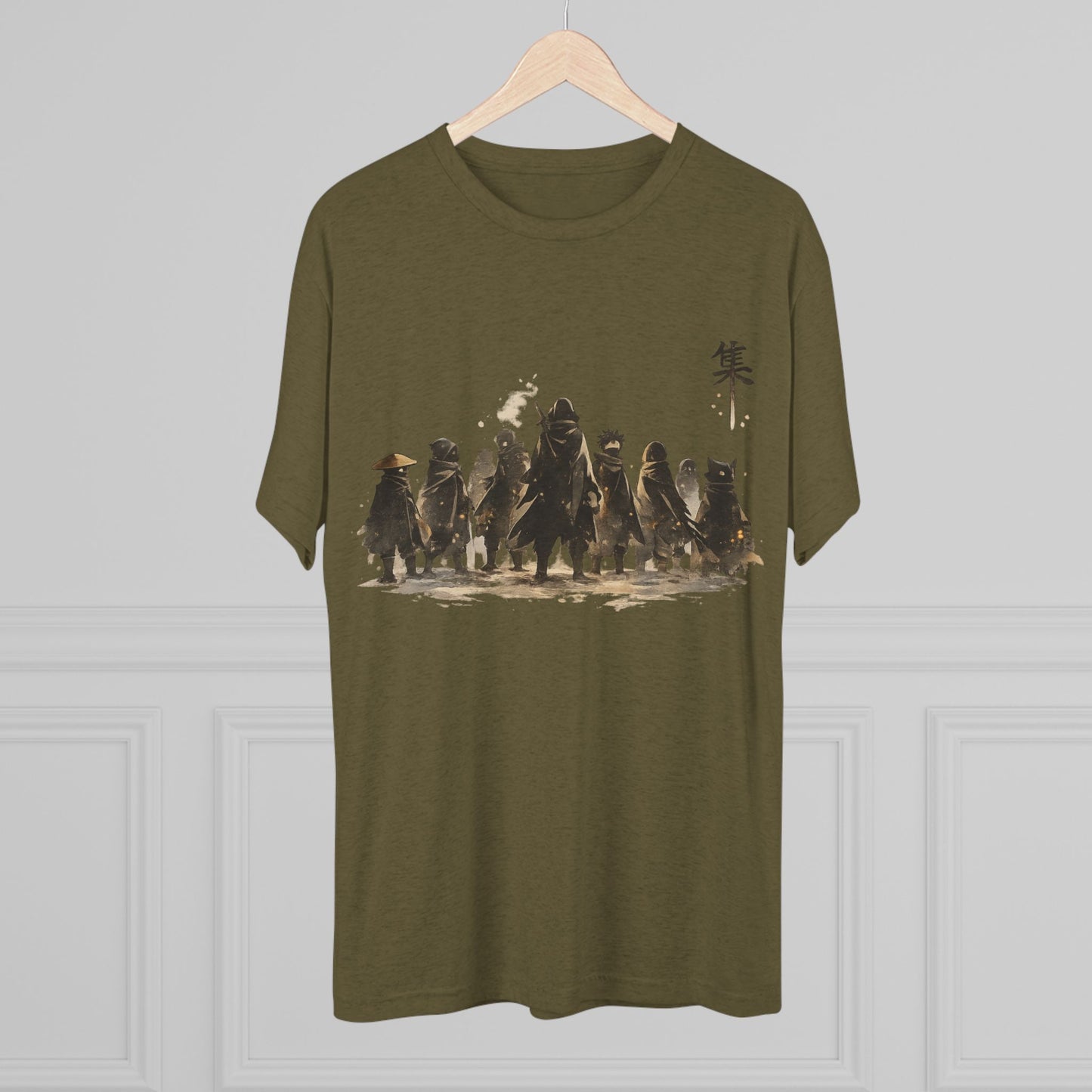 Samurai Squad Graphic Tee — Japanese Warrior Silhouette T-Shirt